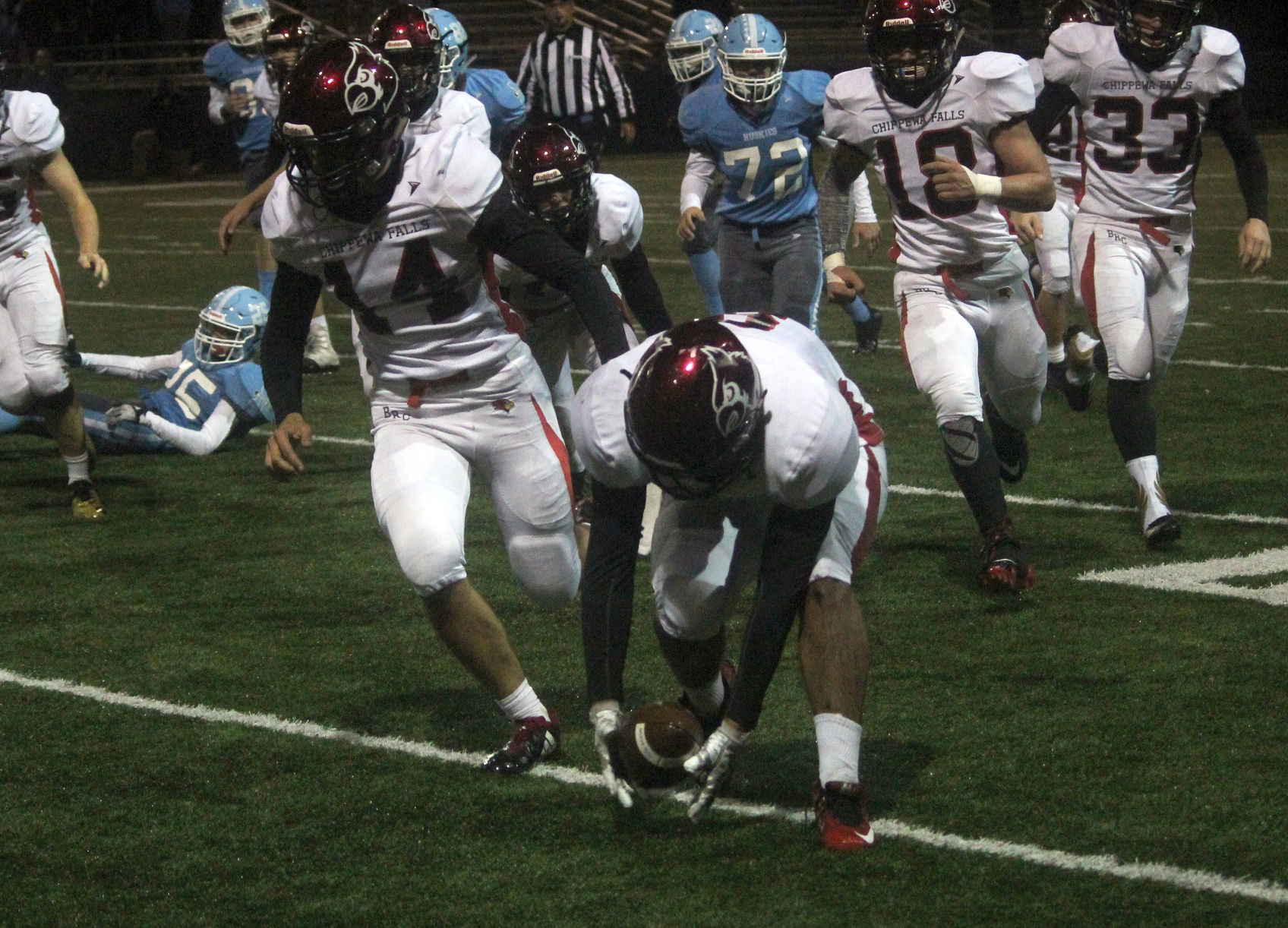 Chi-Hi football at Eau Claire North 10-5-18